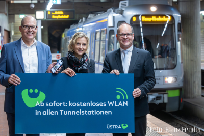 Üstra: WLAN jetzt auch in Tunnelstationen